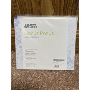 Creative Memories Hocus Pocus Layered 2 Packs Stickers - Retired 2 Sheets